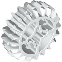 32269-1 Technic, Tandwiel 20 tanden Double Bevel wit NIEUW *0D030