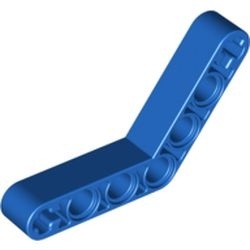 32348-7G Technic, Hefbalk 1x7 (4x4) gebogen dik blauw gebruikt *1D000