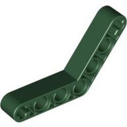 32348-80 Technic, Hefbalk 1x7 (4x4) gebogen dik groen, donker NIEUW *1D000