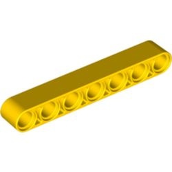 32524-3 Technic, Hefbalk 1x7 dik geel NIEUW *1DT00