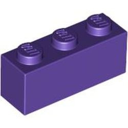 3622-89G Steen 1x3 paars, donker gebruikt *1A016