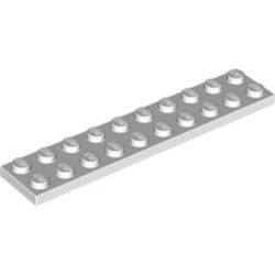 3832-1G Platte plaat 2x10 wit gebruikt *1A035