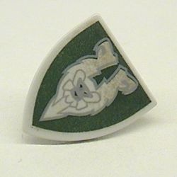 3846pb015-99G Schild driehoek met aap motief grijs, zeer licht (blauwachtig) gebruikt *0L0000