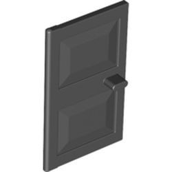 4131-11G Deur 2x4x5- met twee dichte panelen (zie frame 4130) zwart gebruikt *1C030