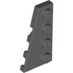 41770-10G Wig plaat 4x2 links donker, grijs (klassiek) gebruikt *1L229