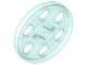 4185-15 Technic- Snaarwiel (Wedge Belt Wheel) transparant lichtblauw gebruikt *0D0000
