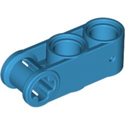 42003-153 Technic, As koppelaar lengte 3 met 2 gaten (2 rond, 1 as 90graden) blauw, donkerazuur NIEUW *0B012