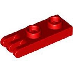 4275-5G Scharnierplaat 1x2 - 3 vingers aan uiteinde (vert) rood gebruikt *1B311