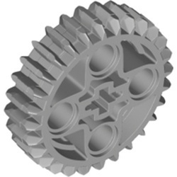 46372-86 Technic, Tandwiel 28 tanden Double Bevel grijs, licht (blauwachtig) NIEUW *0D030
