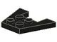 4859-11G Wigplaat 3x4 (L+R toelopend) zwart gebruikt *