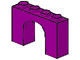 6182-24G Steen, boog 1x4x2 hoog paars gebruikt *1D051