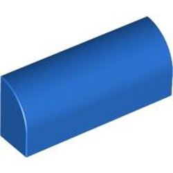 6191-7G Steen, 1x4x 1 1/3 met afgeronde top, geen noppen blauw gebruikt *1R030
