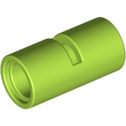 62462-34 Technic, Pin koppelaar Rond met inkeping lime NIEUW *0B009