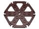 64566-120 Waterwiel- 6 bladen met clips bruin, donker NIEUW * - Img 1