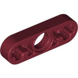 6632-59 Technic, Hefbalk 1x3 dun rood, donker NIEUW *1D000