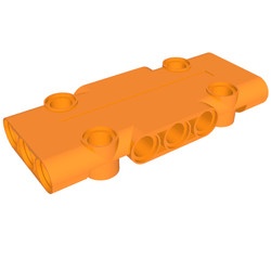 71709-4 Technic, Sierpaneel plat 3x7x1 (klein) oranje NIEUW *4T087