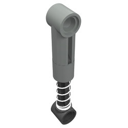 731c05-9 Technic Schokbreker 6.5L, NORMALE VEER lichtgrijs (klassiek) NIEUW *5K500