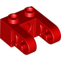 85943-5 Technic, steen 1x2 met gat en twee hefbalk uitbreidingen rood NIEUW *