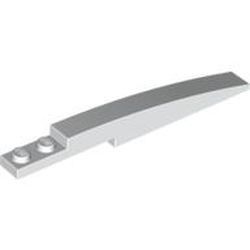 85970-1G Dakpan 10x1 gebogen met 2 noppen wit gebruikt *1D036