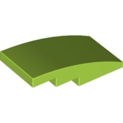 93606-34 Dakpan 4x2 gebogen geen noppen lime NIEUW *1B103