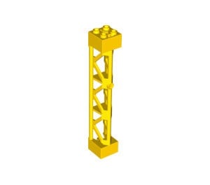95347-3 Pilaar 2x2x10 TYPE 4 vakwerk driehoekig open alle zijden DRIE SECTIES geel NIEUW *2B071