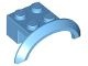 98282-42 Spatbord/sierboog 4 x 2 1/2 x 1 (LAGE boog) blauw, midden NIEUW *1B001
