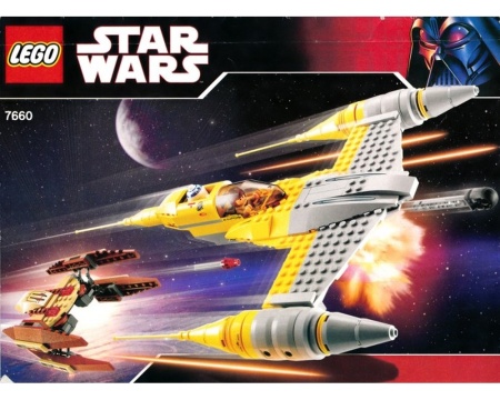 INS7660-G 7660 BOUWBESCHRIJVING- Naboo N-1 Starfighter and Vulture Droid gebruikt *LOC 6027
