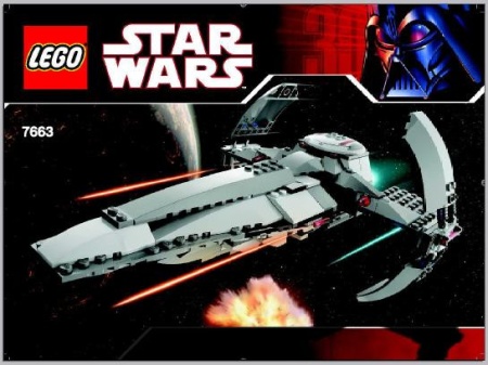 INS7663-G 7663 BOUWBESCHRIJVING- Sith Infiltrator gebruikt *LOC 6029