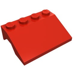 2513-5G Spatbord (schuin front) rood gebruikt *1D019