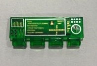 30161pb01-20 Ruit 1x4x1/3 met scharnier en computerscherm opdruk transparant groen NIEUW *5S011
