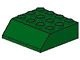 30182-6G Dakpan 45 graden 4x4 (éénzijdig) groen gebruikt *1D026