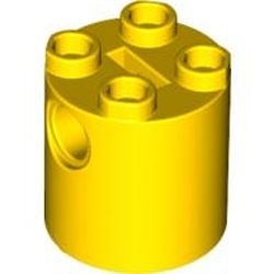 30361c-3G Steen rond 2x2x2 Robot Body geel gebruikt *1L000