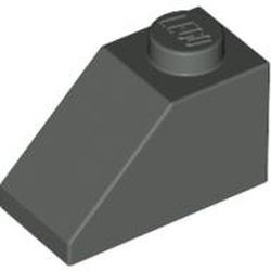 3040-10G Dakpan 45 graden 1x2 donker, grijs (klassiek) gebruikt *1D020