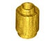 3062b-115 Steen 1x1 rond- met inkeping onder, open nop goud, parel NIEUW *1B077