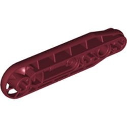 32177-59G Technic, aangepaste hefbalk 1x7 rood, donker gebruikt *0B010