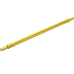 32201-3G Technic, zachte as lengte 14 noppen geel gebruikt *
