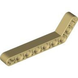32271-2G Technic, Hefbalk 1x9 gebogen (7x3) dik crème gebruikt *1D000