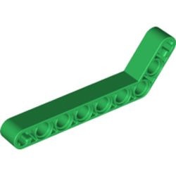 32271-6G Technic, Hefbalk 1x9 gebogen (7x3) dik groen gebruikt *1D000