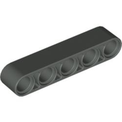 32316-10G Technic, Hefbalk 1x5 dik donker, grijs (klassiek) gebruikt *1DT00