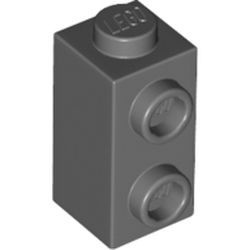 32952-85 Steen 1x2 HOOG met twee noppen zijde grijs, donker (blauwachtig) NIEUW *1B037