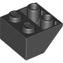 3660-11G Omgekeerde dakpan 45 graden 2x2 zwart gebruikt *1B399