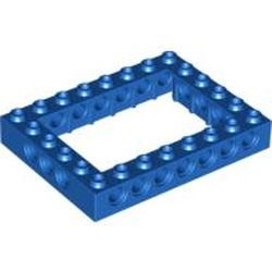 40345-7G Technic, steen 6x8 Open Center blauw gebruikt *