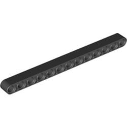41239-11G Technic, Hefbalk 1x13 dik zwart gebruikt *1D000