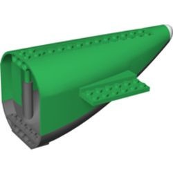 54701c02-6 Vliegtuig staartdeel groot top en donkergrijze bodem (pakketzending) groen NIEUW *