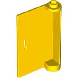 58381-3G Deur 1x3x4 links OPEN tussen top en bodem geel gebruikt *1B391