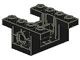 6585-11 Technic, Tandwielbox 4x4x1 2/3 (plat) zwart NIEUW *0D000