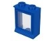 7026-7G Raam 1x2x2- KLASSIEK (met glas) blauw gebruikt *1C039