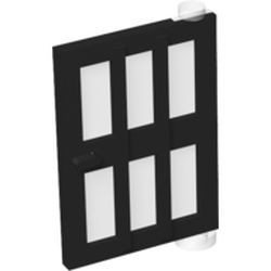 73312-11G Deu r1x4x5 rechts met 6 raampjes zwart gebruikt *1C032