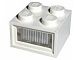 8010bc01-1G Steen 2x2 met lampje GETEST! glas (diffuser) 12 VOLT!!! 3-gaats stekergat wit gebruikt *0L000