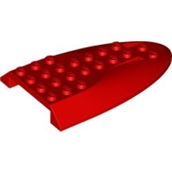 87615-5 Vliegtuig top 6x10 rood NIEUW *